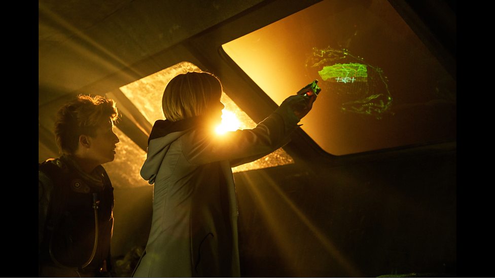 ‘Doctor Who’ stills with Jodie Whitaker. Simon, Ridgway, Chapters, People, freelance, production, unit, stills, photographer, photography, portrait, crew, commercials, promos, film, drama